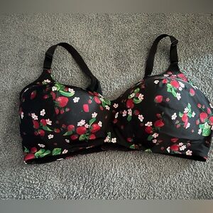 Black Floral Torrid Wireless Bra